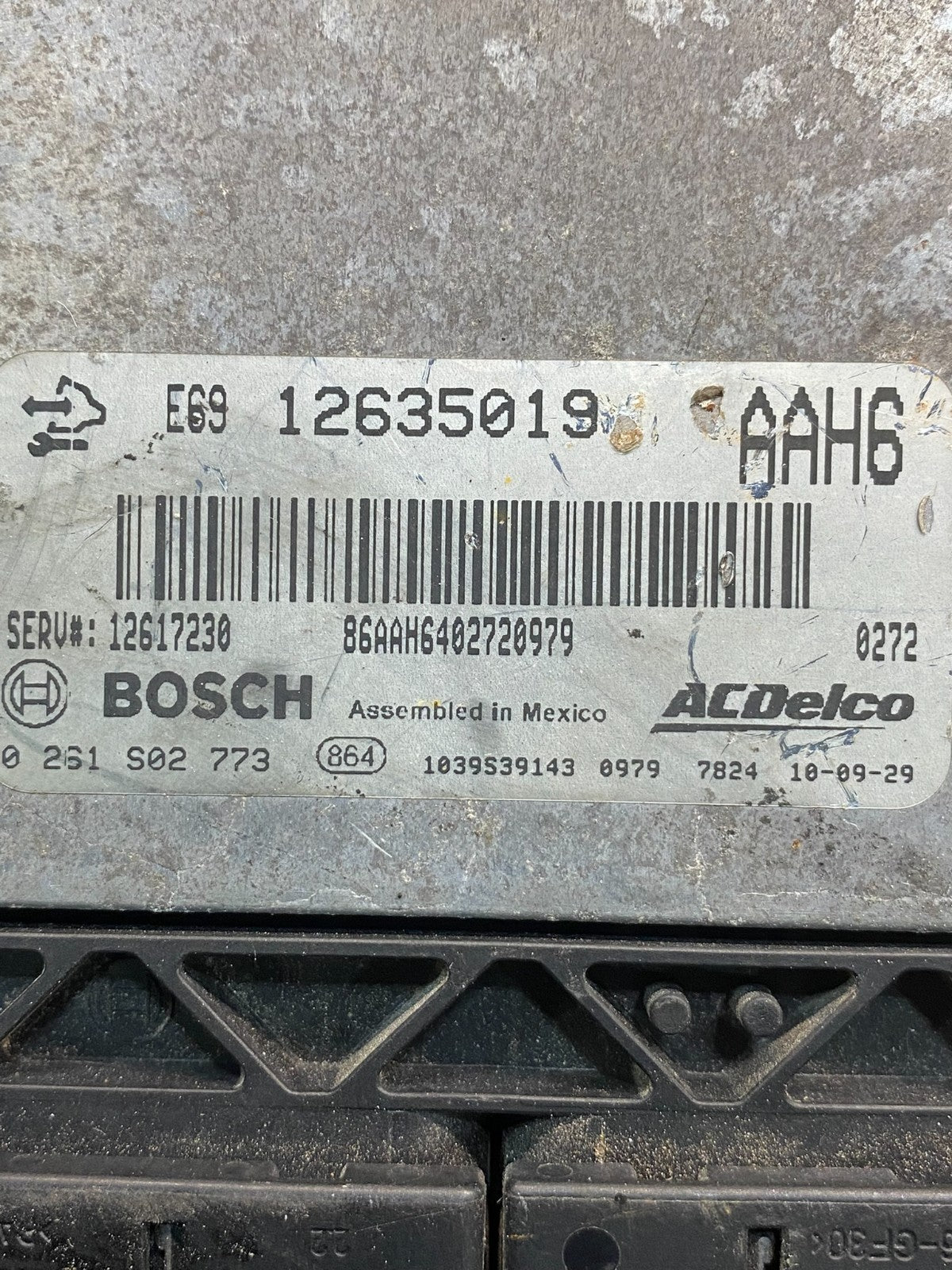 2010 2011 GMC Acadia Traverse Engine Control Module ECM ECU 12635019 AE7467 DW2