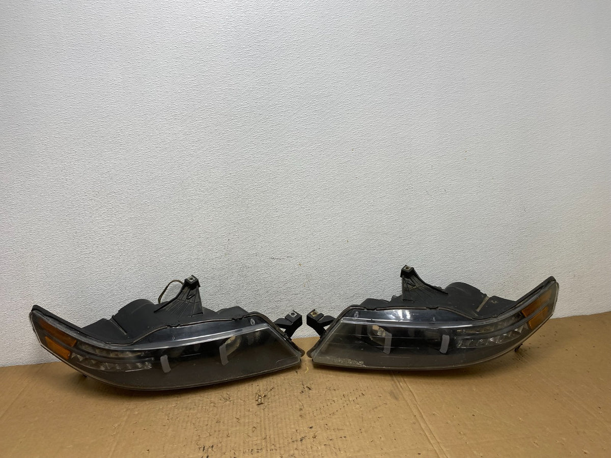 2004-2008 Acura TL Headlight Left+Right Set Black LED Headlights AD2474 DG0