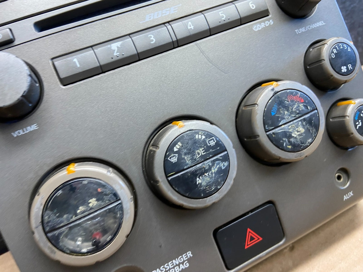 2004-2007 Nissan Armada Bose Radio CD Player A/C Climate Control AG0224 DG2