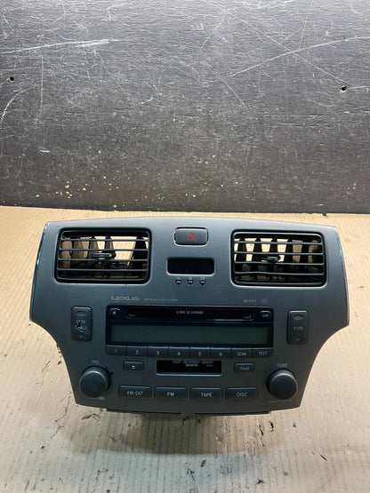 2002-2006 Lexus ES330 Es300 Radio Receiver Tape CD Air Vent Bezel OEM X0866 DG0