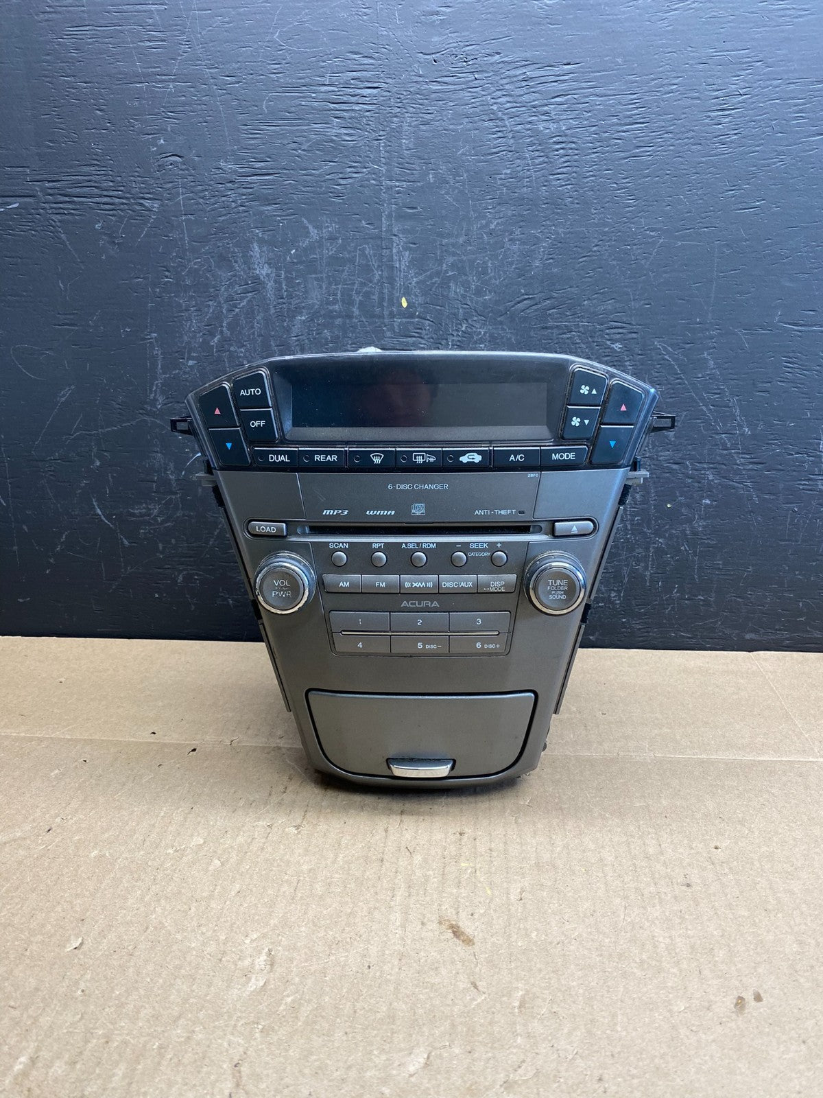 2007 to 2009 Acura Mdx Radio Stereo 6 CD Player Climate Control AC6283 DG0