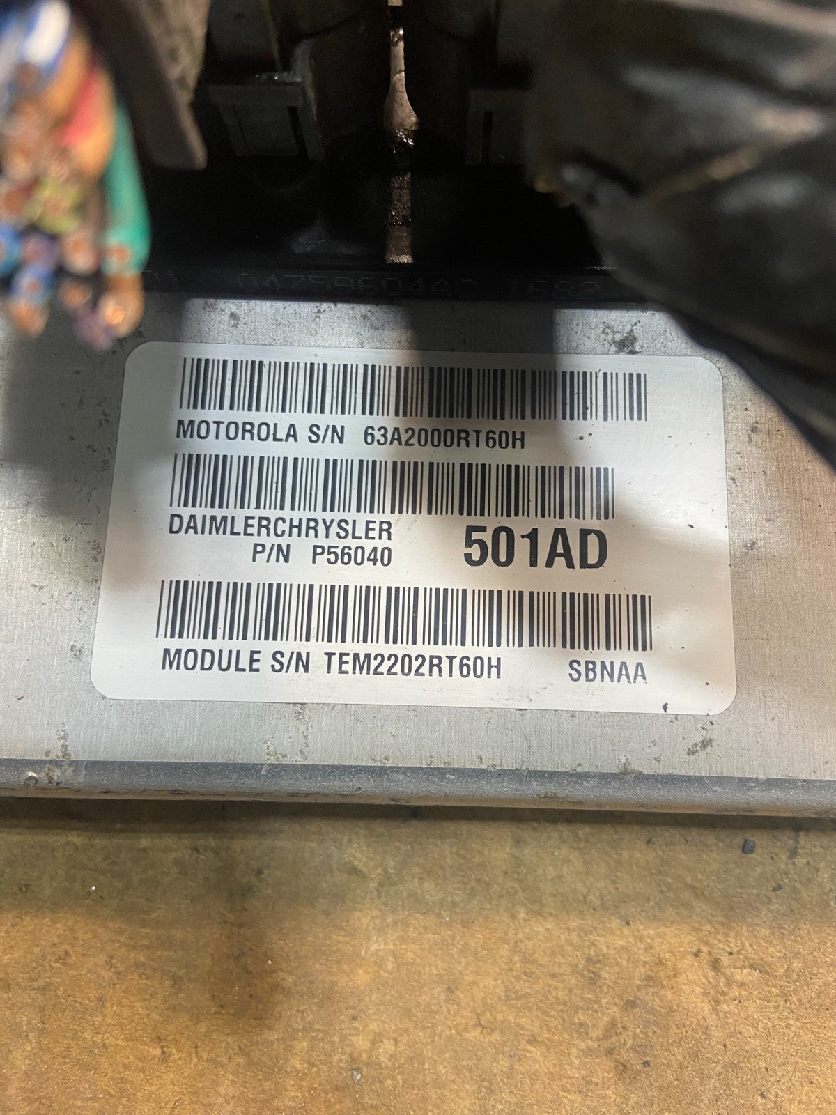 2003 Dodge Durango 4.7L  Engine Computer Module ECU p56040501ad y4065 DG3