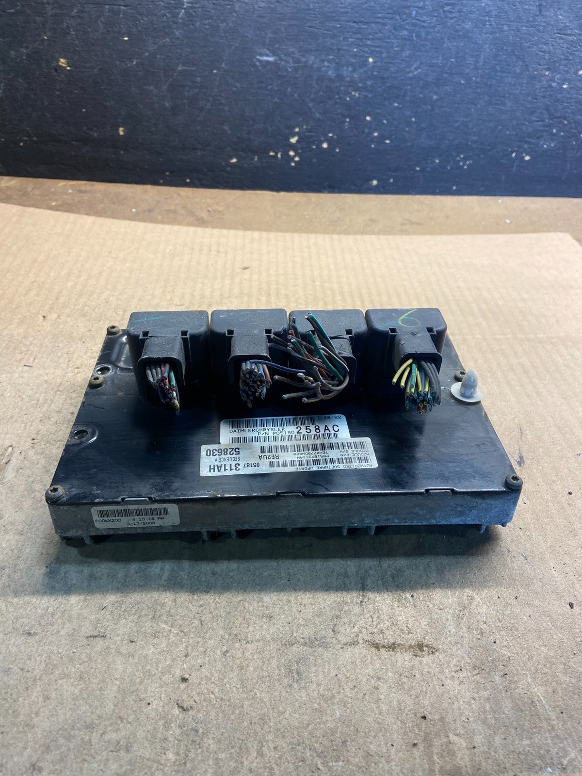 2008 Jeep Grand Cherokee 5.7L Engine Computer Module ECU p05187311ah Z8641 DG0
