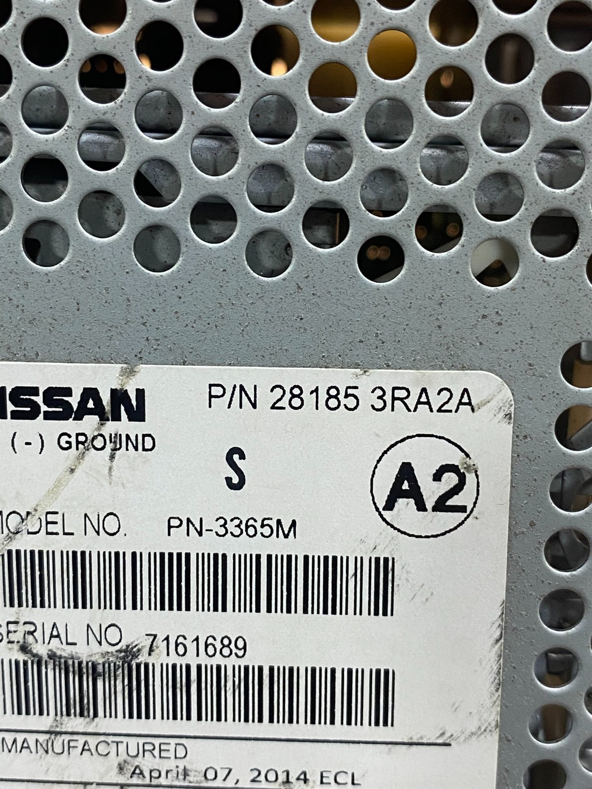 2013 to 2014 Nissan Sentra Radio CD Player AM/FM 28185-3ra2a AC7908 DG6