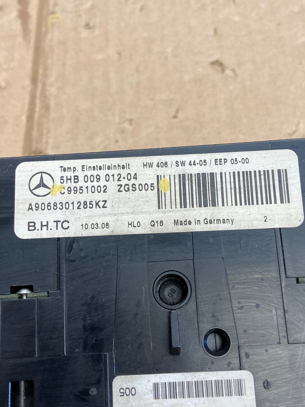 2007 2008 2009 Mercedes Dodge Sprinter A/C AC Climate Control Panel Oe ai2741 DG5