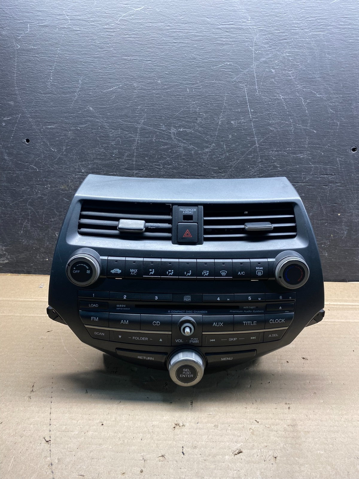 2008 - 2012 Honda Accord Front Radio AM FM CD Player AH7539 DG0