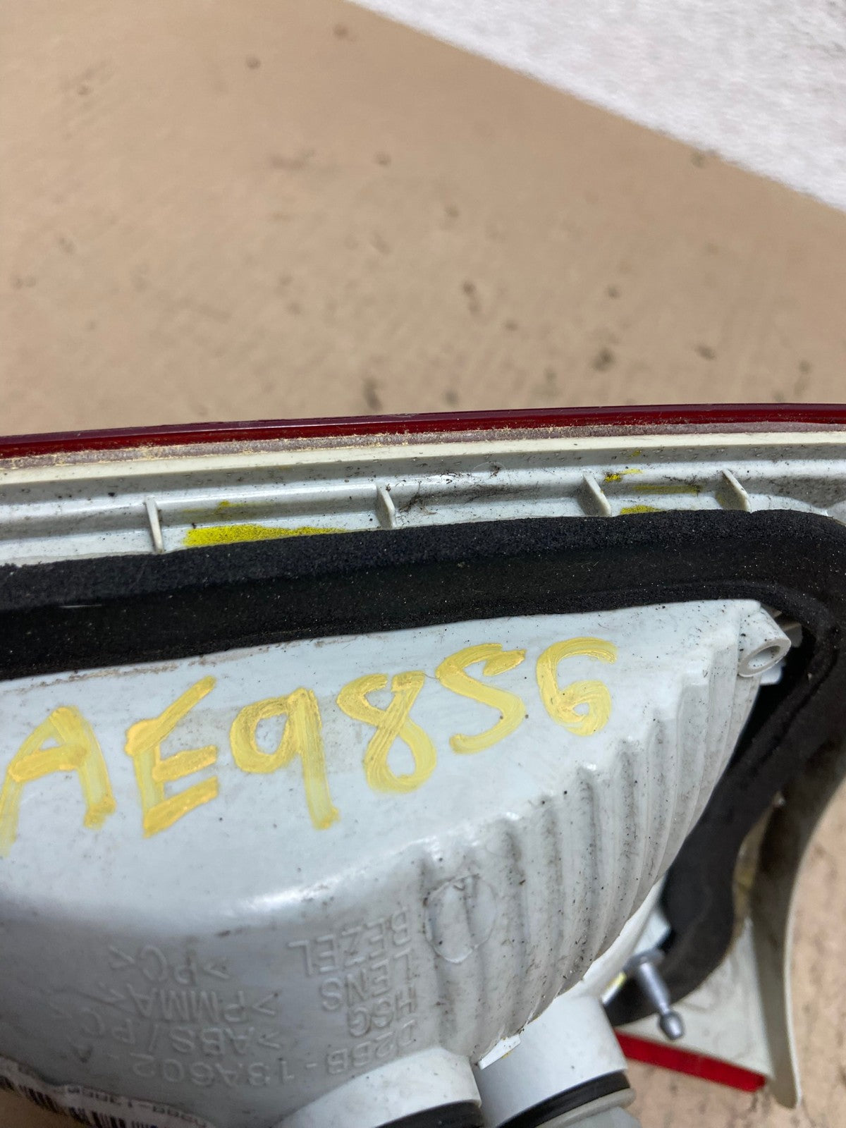2014-2019 Ford Fiesta Right Passenger RH Tail Light Inner AE9856 LK5