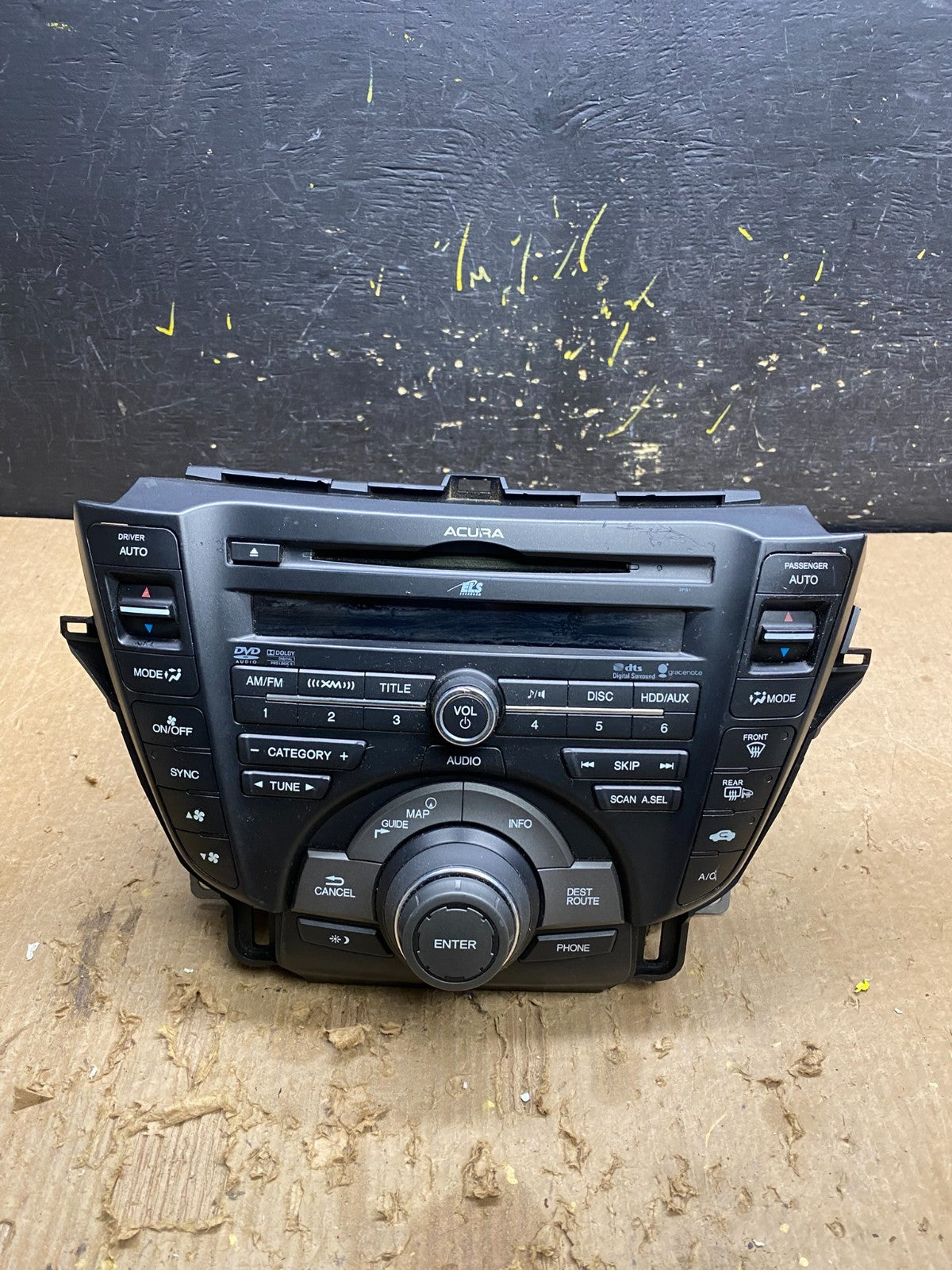 2012 2013 2014 Acura TL AM FM CD MP3 DVD HDD Navigation Radio Player Z7554 DG0