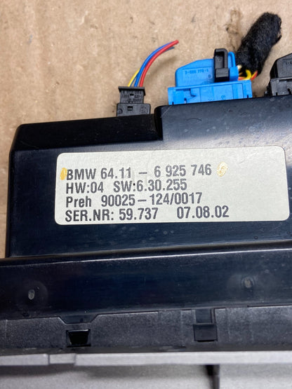 2002 - 2005 Bmw 745i E65 E66 A/C Heater Climate Control Panel AI2786 DG4