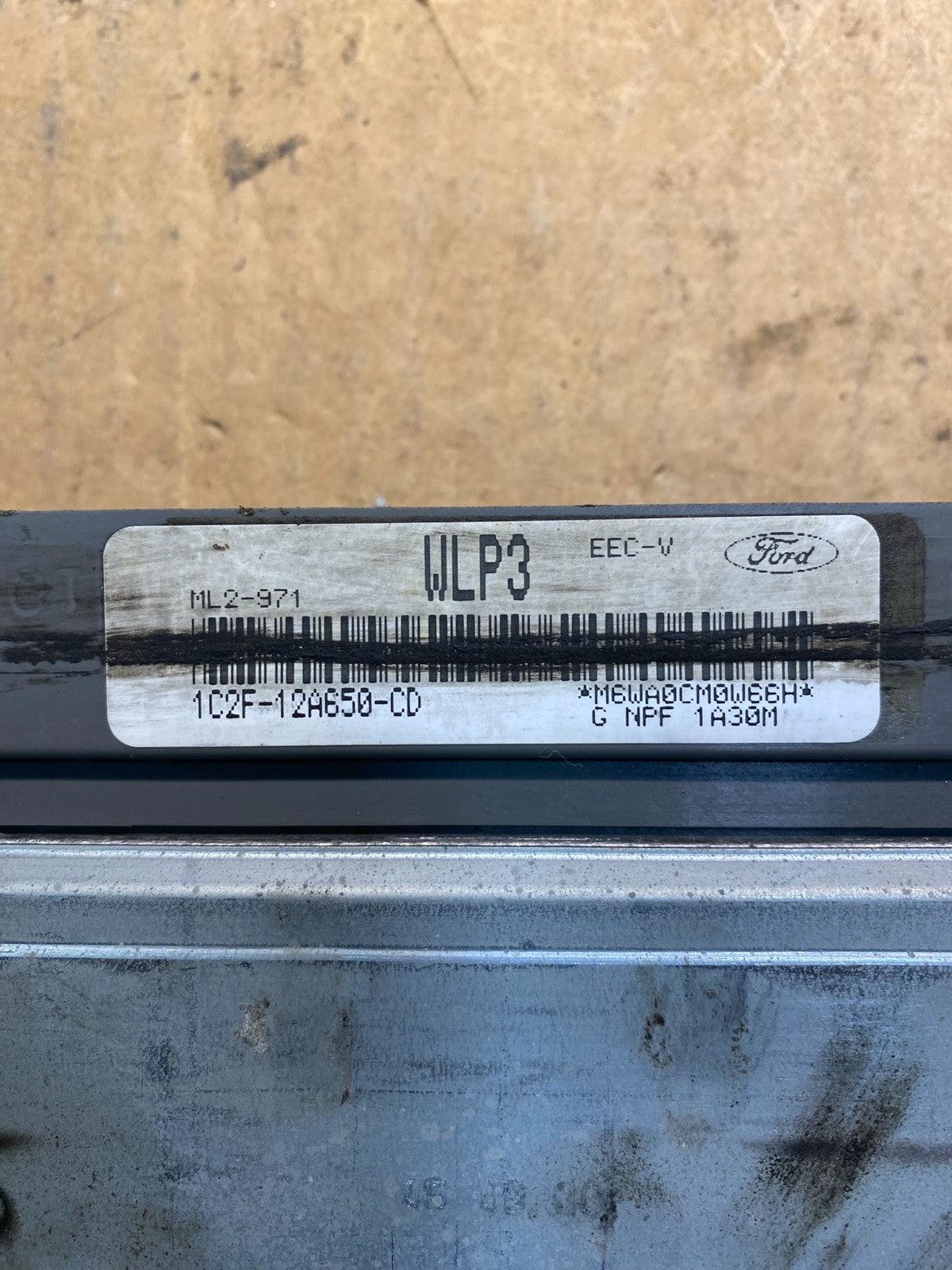 2000 2001 Ford Van E150 E250 4.2L Engine Control Module 1C2F-12A650-CD AB3681 DG2