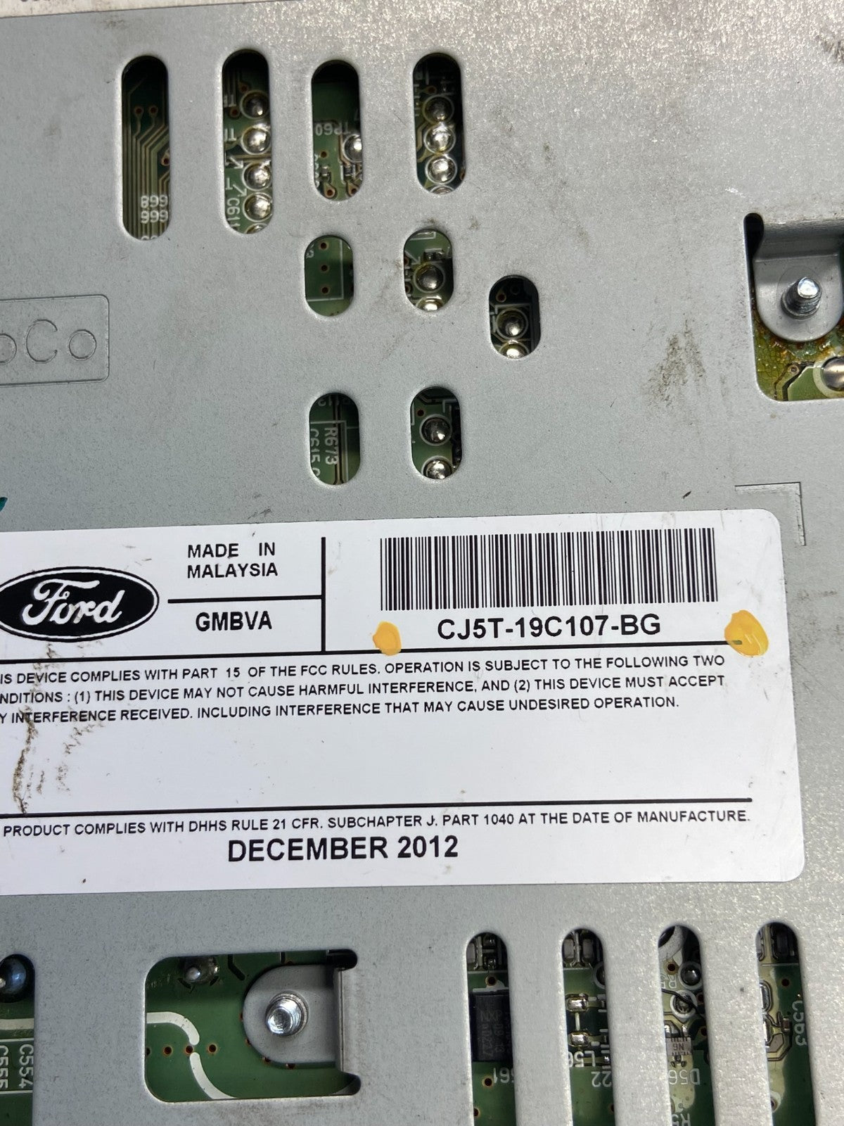 2013 2014 2015 Ford Escape Radio Receiver ID cj5t-19c107-bg AI3245 DG5