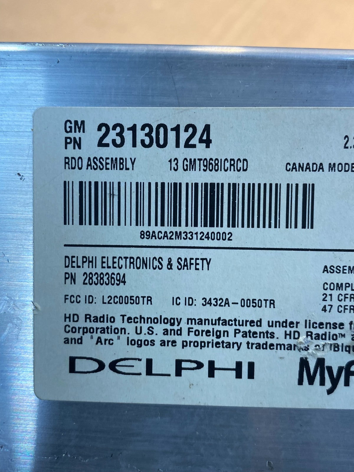 2013 2014 GMC Acadia Radio Display Screen AM/FM AUX AE6379 DW6
