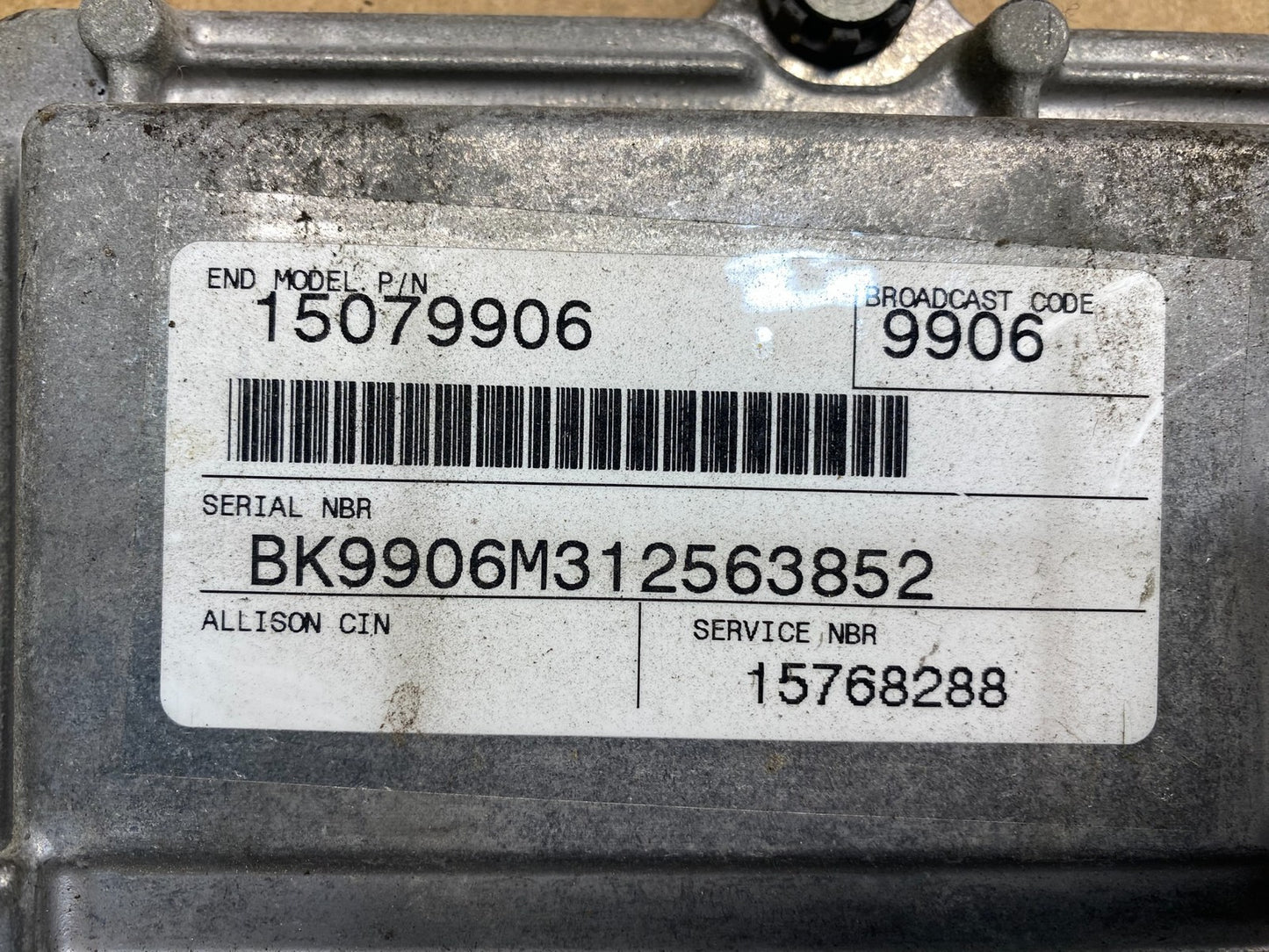29537441 Allison TCM Transmission Control Module Computer Automatic OE ad7484 DG3