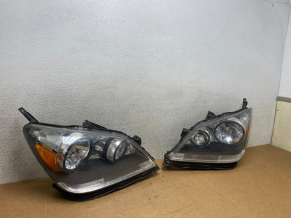 2005 2006 2007 Honda Odyssey Left+Right Set Halogen Headlights X3876 DW2