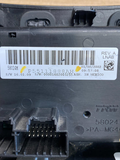 2011-2014 Chrysler 200 Heater AC Climate Switch Temperature Control AF9990 DG5