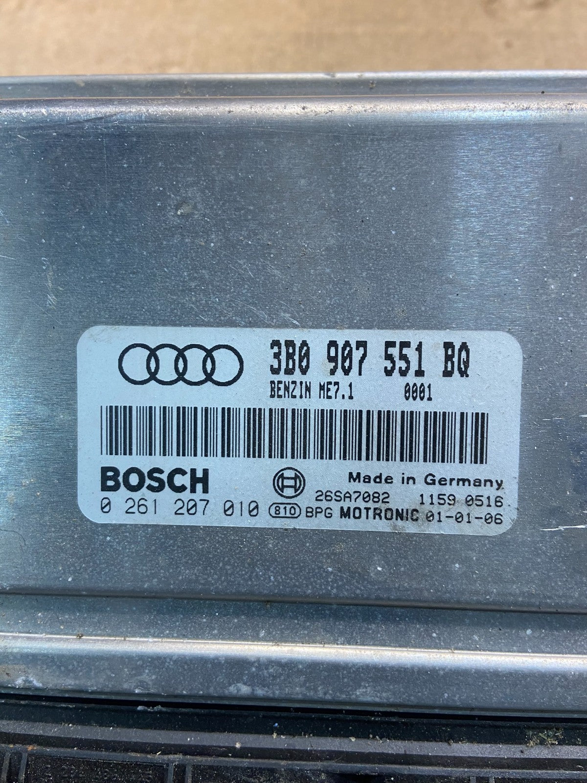 2001 to 2002 Audi A4 1.8L T Engine Computer Ecu Ecm 3B0907551BQ z8659 DG2