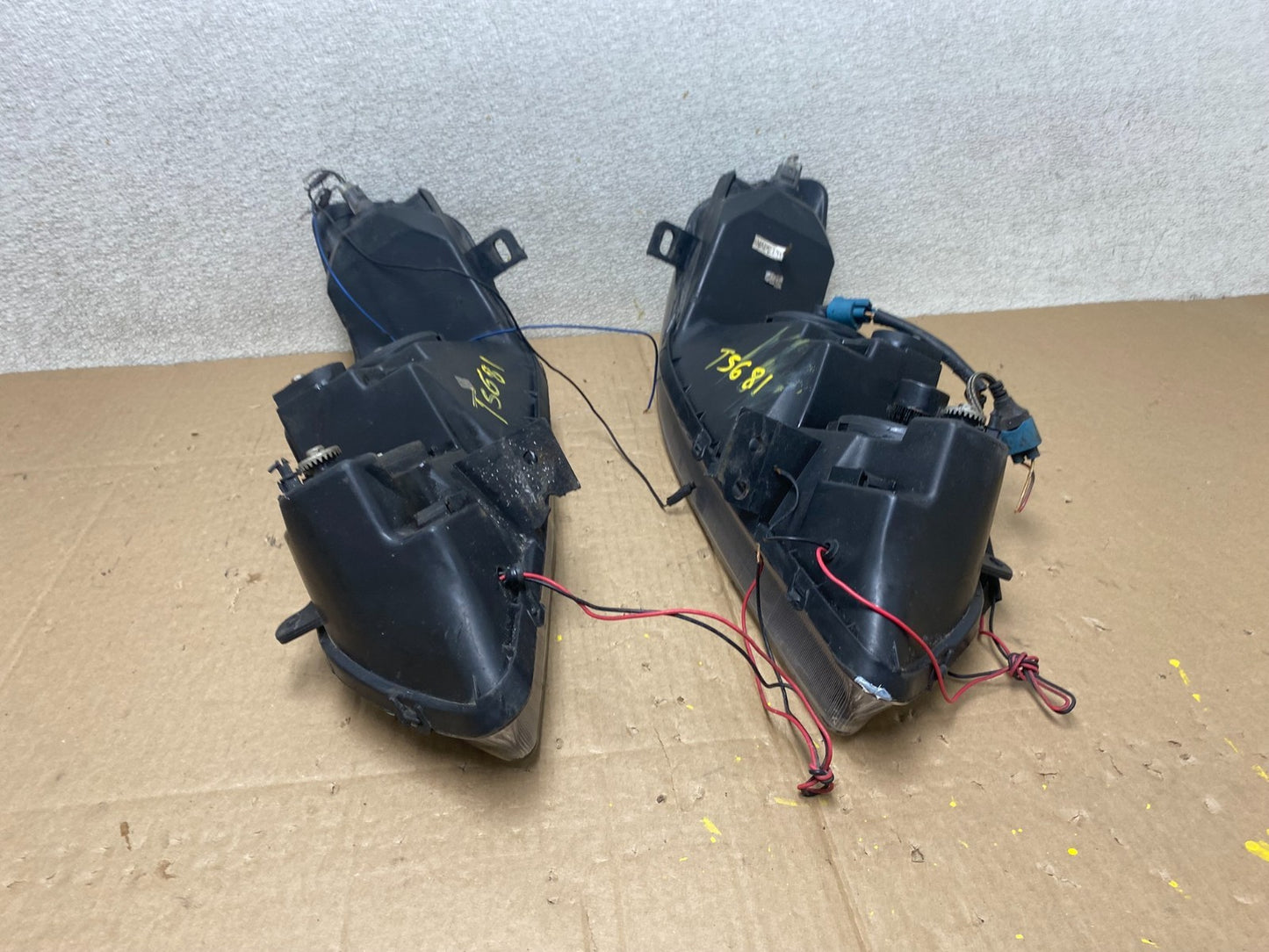 2001 - 2002 Honda Accord Left + Right Side LED Black Smoke Headlight t5681 DG12