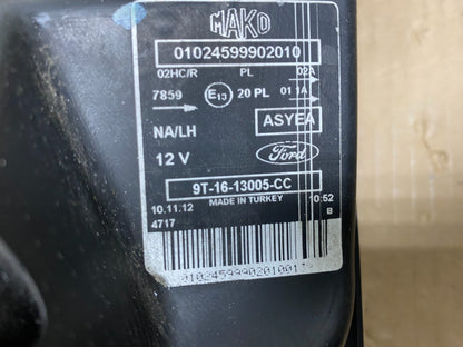 2010 to 2013 Ford Transit Connect Left Driver Side Headlight AG9325 DW10