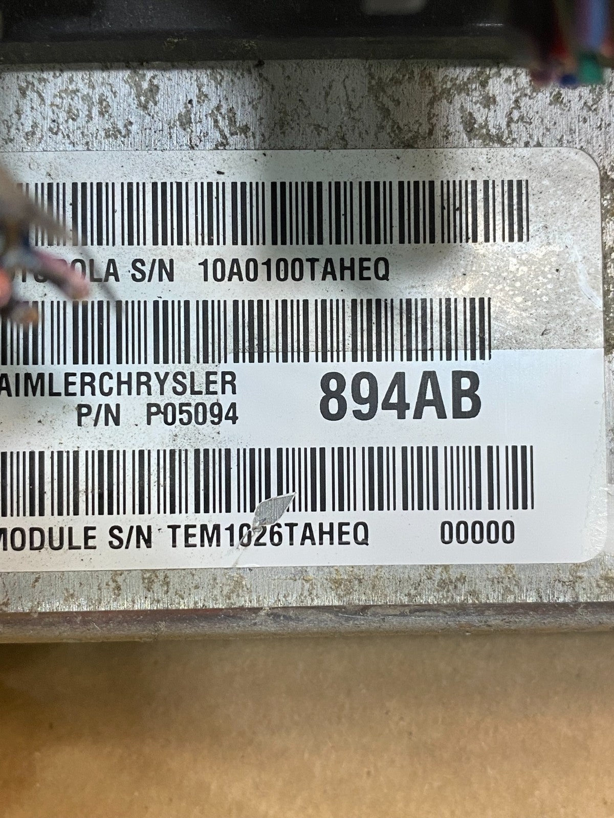 2006 Dodge Dakota Engine Computer 3.7L ECM ECU 05094894AB AE8070 DW2