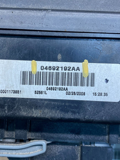 2008 Dodge Durango Multifunction Unit Module Fuse Box Body Control AG9412 DW6