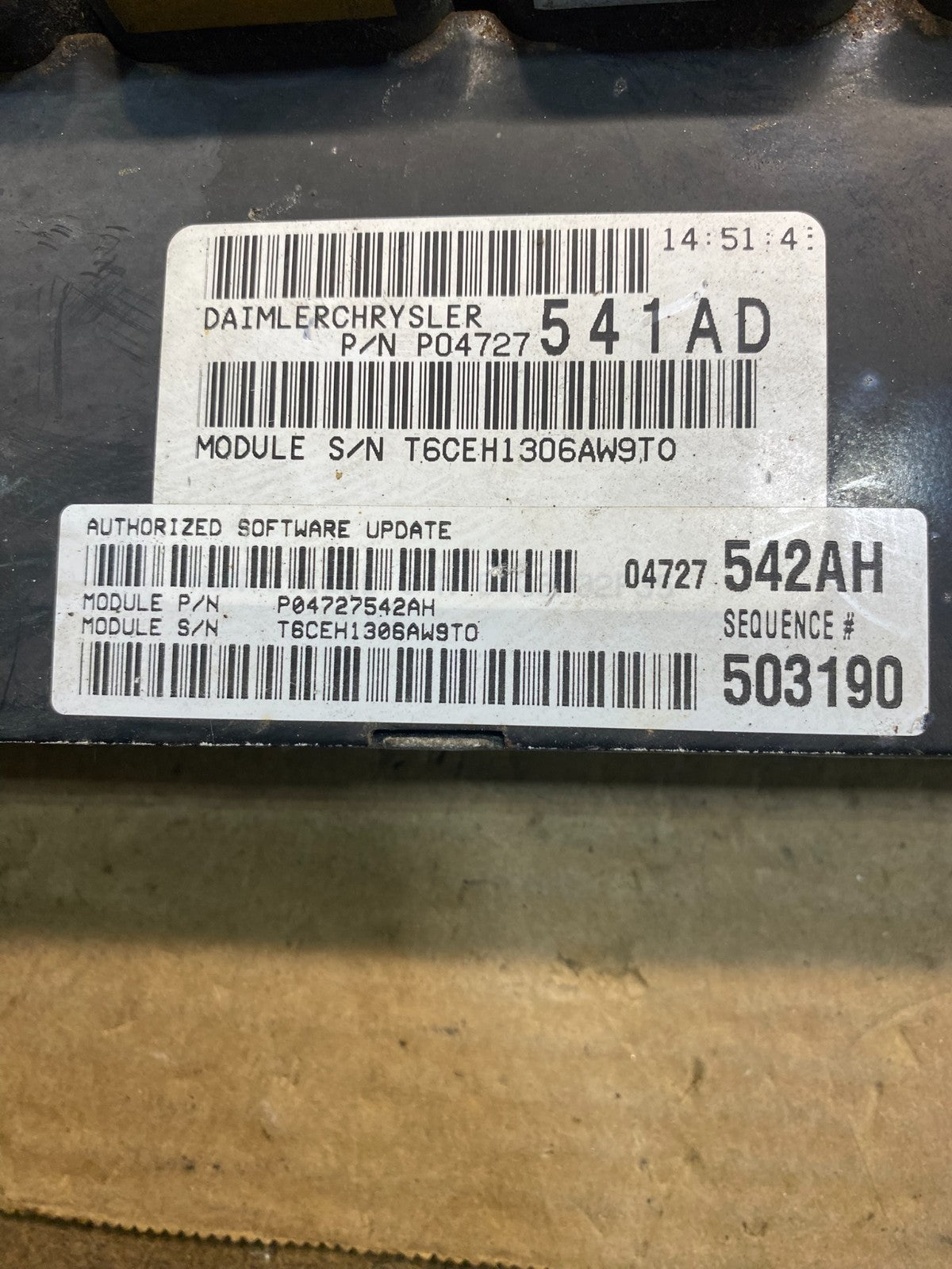 2006 Chrysler Pacifica Engine Control ECM P04727542AH OEM AA2875 DG2