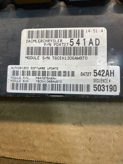2006 Chrysler Pacifica Engine Control ECM P04727542AH OEM AA2875 DG2