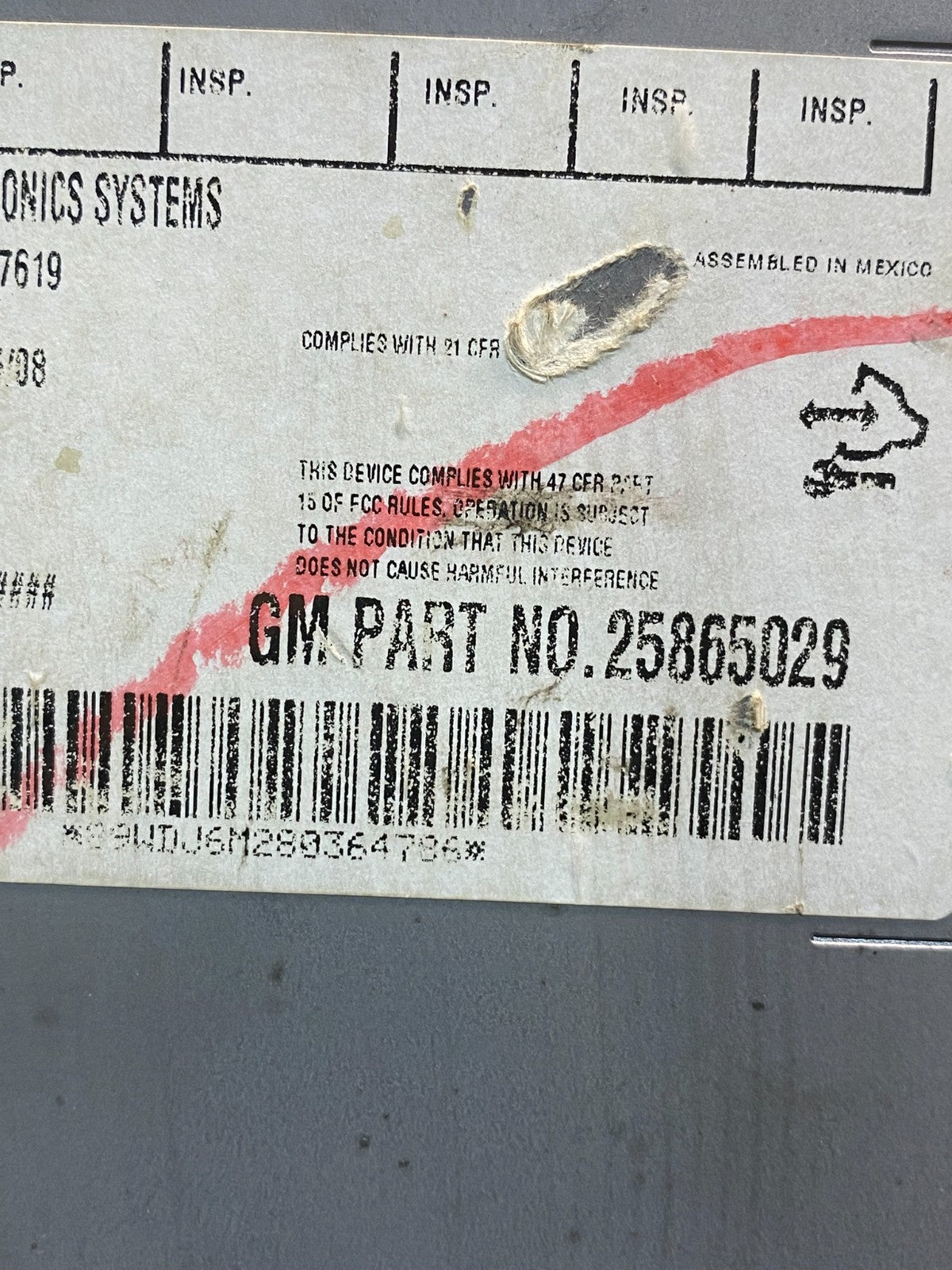 2007 - 2014 Chevrolet GMC Cadillac Buick AM FM CD Radio USB Aux mp3 ad9830 DG6