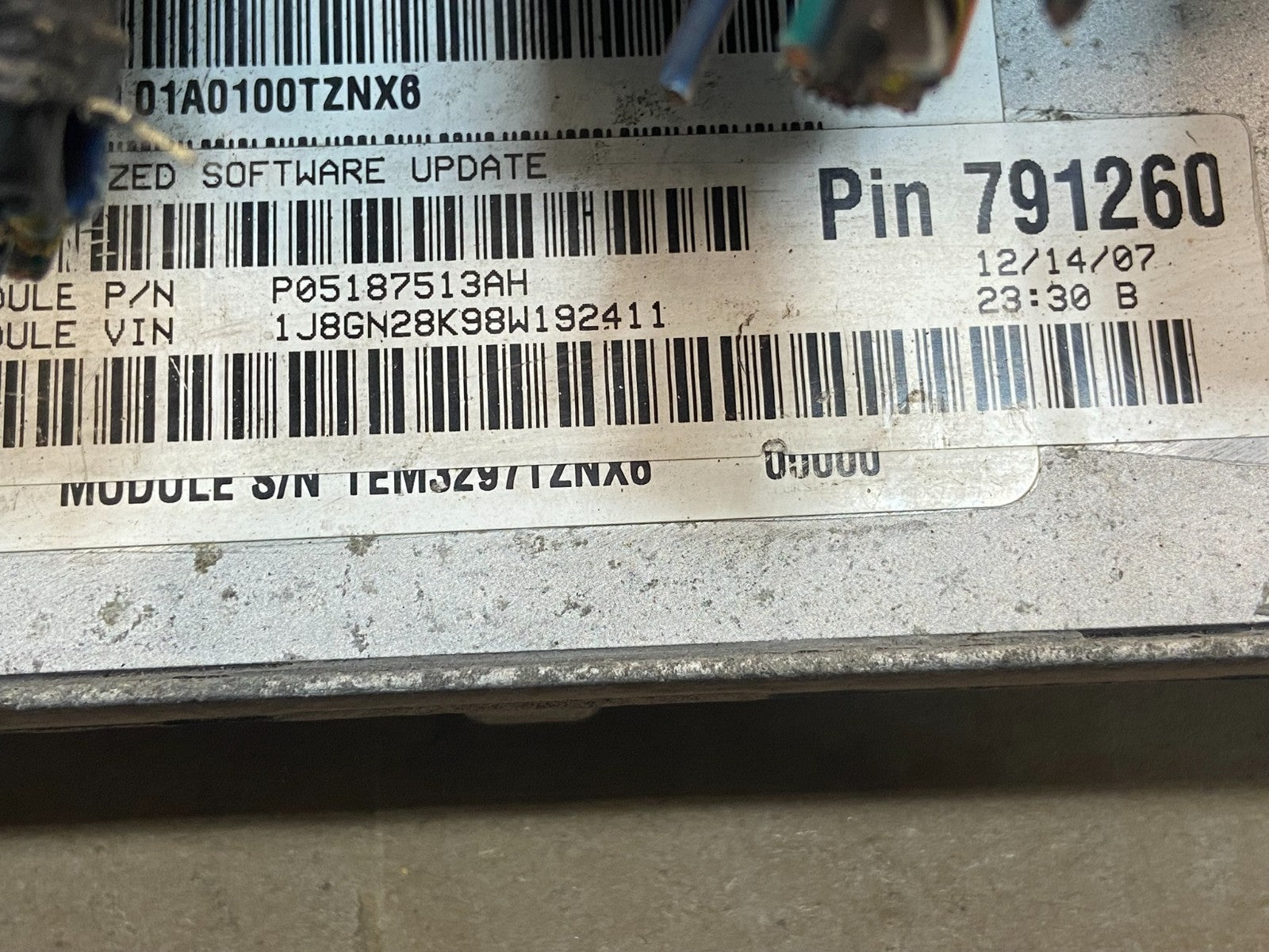 2008 Jeep Liberty Dodge Nitro 3.7L Engine Control Unit ECU ECM AF9100 DW2