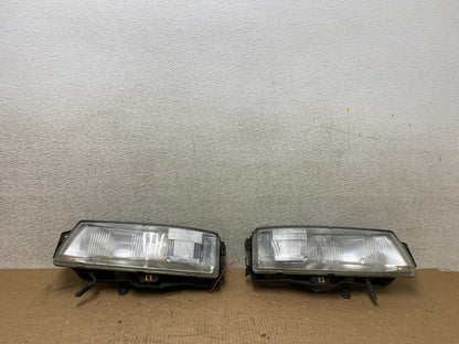 1989 to 1992 Mitsubishi Galant Left+Right Set Side Headlights W5320 PS0