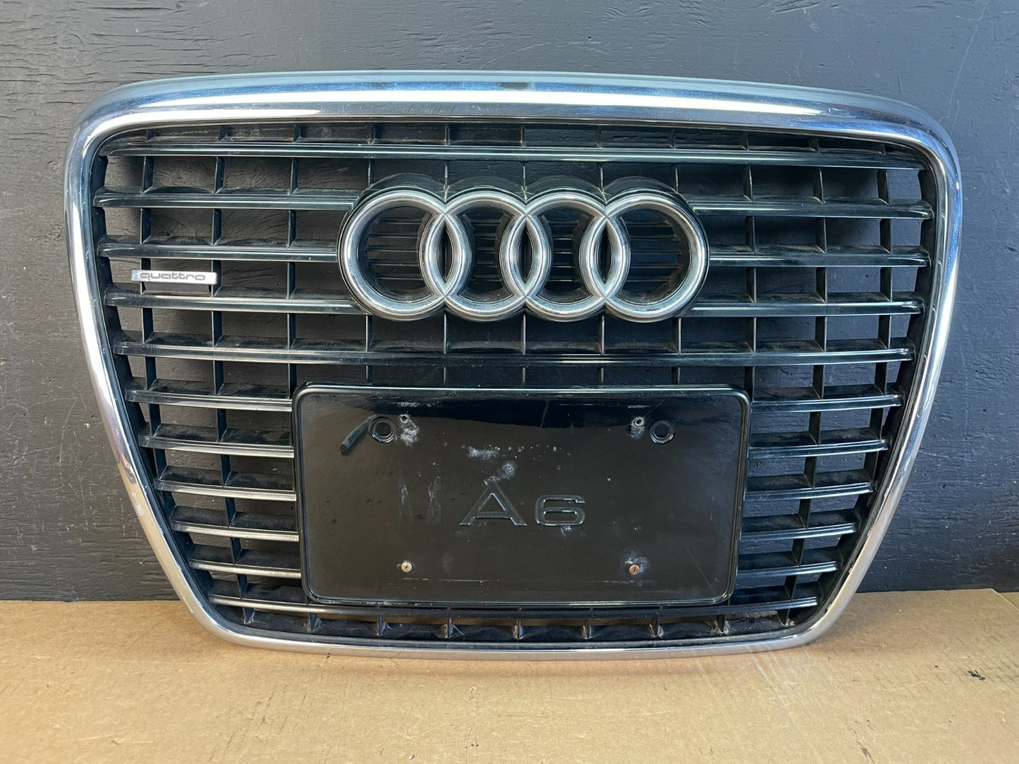2009 2010 2011 Audi A6 C6 Front Grill Grille Silver Black AD0447 DG0