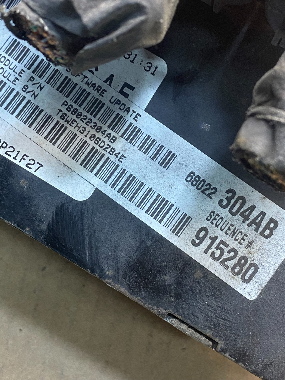 2007 Chrysler Pacifica Engine Control ECU ECM Module p68022304AB AH3430 DG2