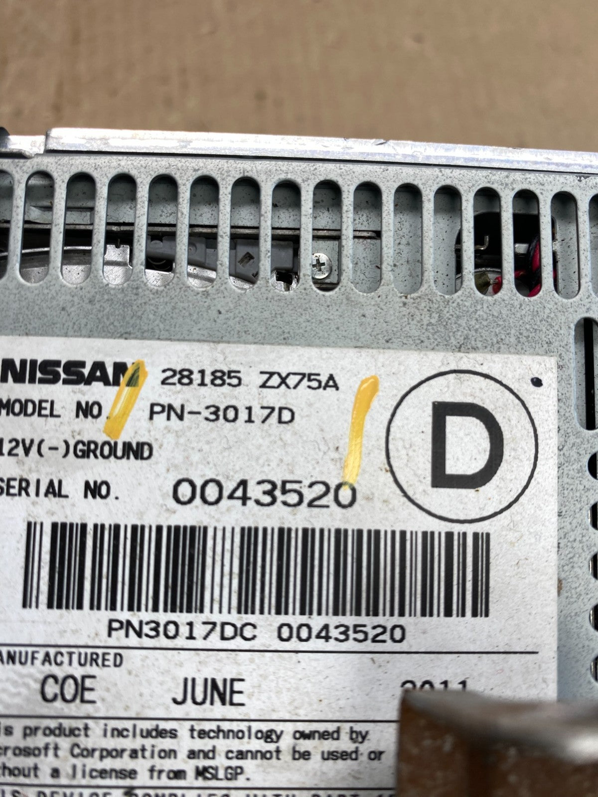 2009 2014 Nissan Maxima Radio Panel Climate Control Bezel Trim AC6285 DG5