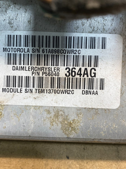 2000 Dodge Durango 4.7L Engine Computer Module ECU PCM p56040364ag AG7082 DG2