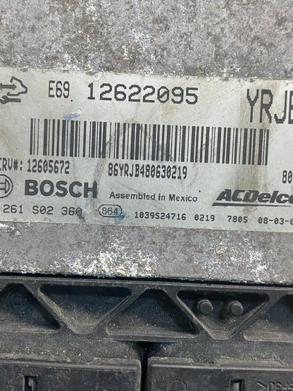 2008 2009 Cadillac CTS Engine Computer ECU Control Module 12622095 ECM AE7788 DG2