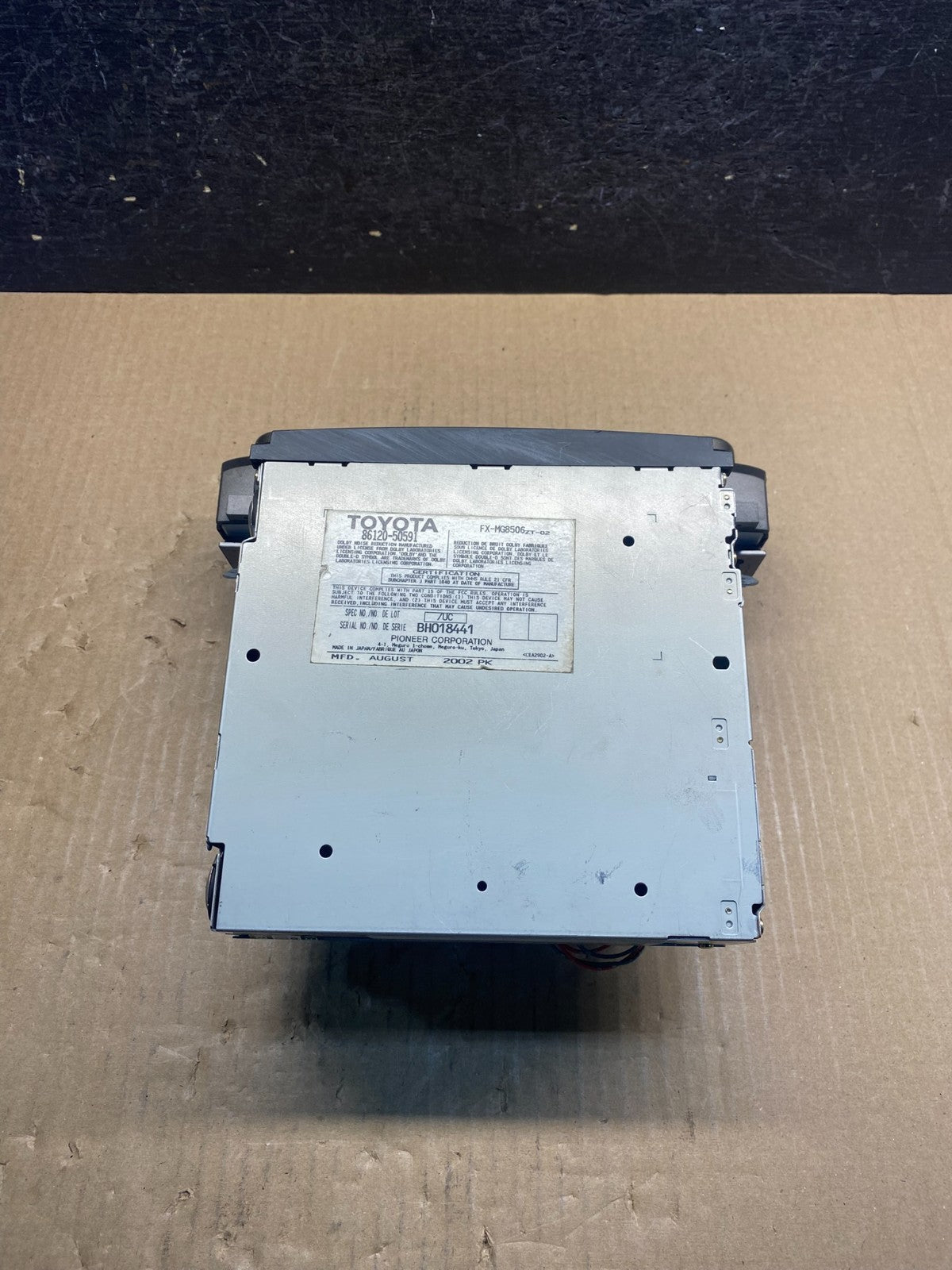 2001 - 2003 Lexus LS430 In Dash 6 Disc CD Cassette Player Radio ag3830 DG4