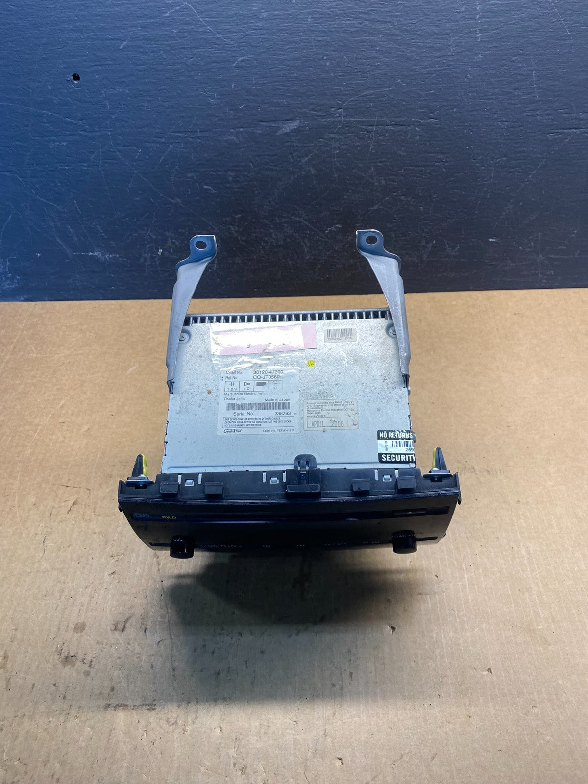 2006 to 2009 Toyota Prius Radio AM/FM CD Player AC6949 DG3