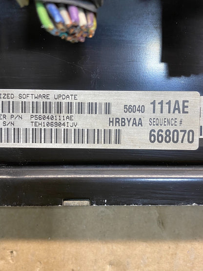 1999 Dodge Ram 5.9L Engine Control Module ECM PCM ECU p56040111ae AG9724 DG2