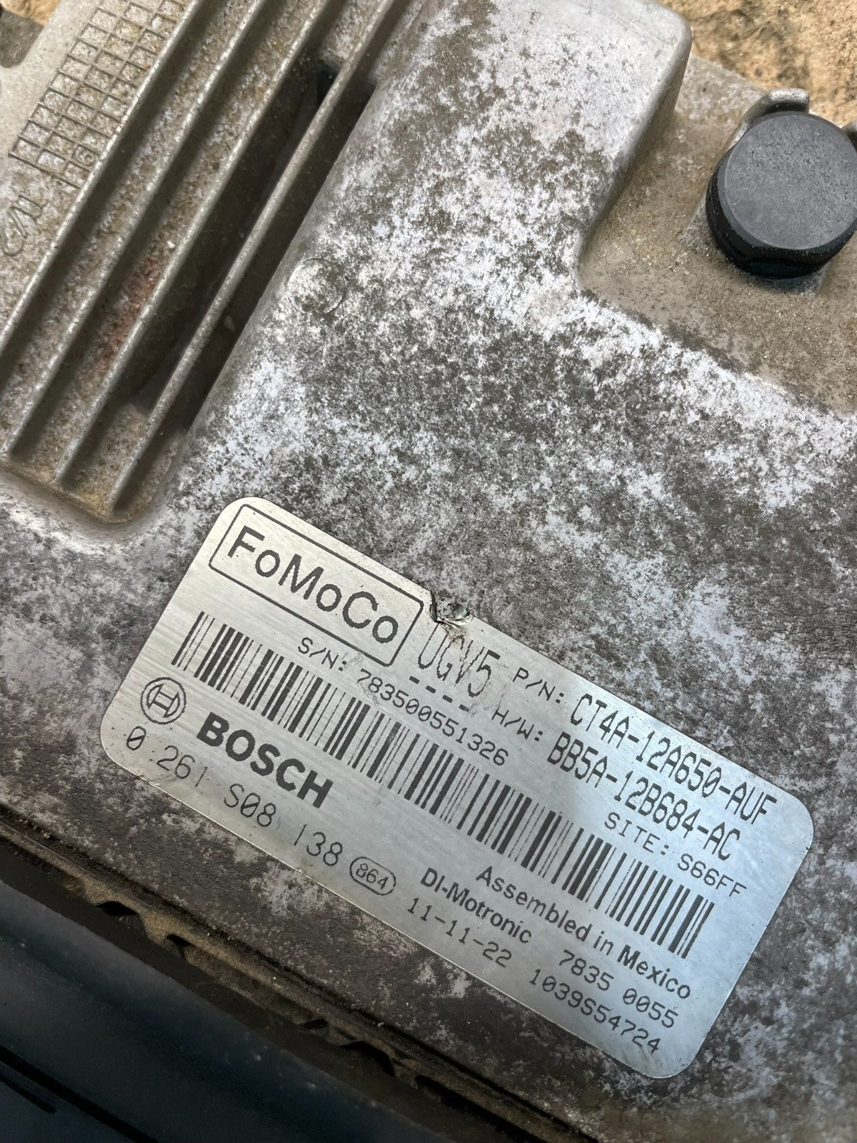 2012 2013 Ford Edge Engine Control Module ct4a-12a650-auf T7156 DG3