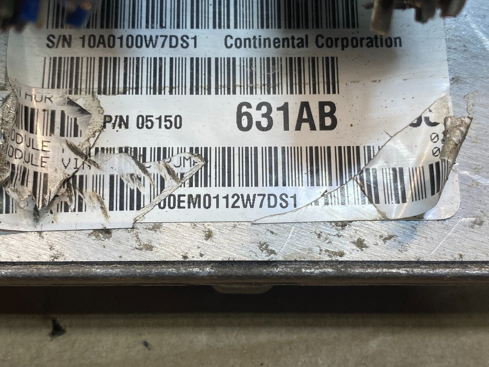 2012 Jeep Liberty 3.7L Engine Control Unit ECU ECM 05150631ab AD9813 DG2