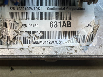2012 Jeep Liberty 3.7L Engine Control Unit ECU ECM 05150631ab AD9813 DG2