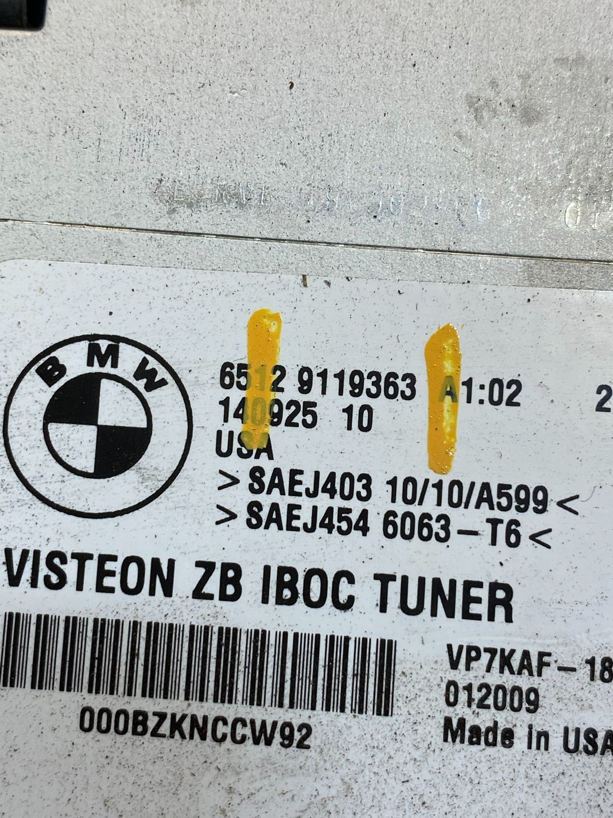 2006 - 2009 BMW 328i 335i E92 Radio Stereo Tuner Receiver Module AA7861 DG2