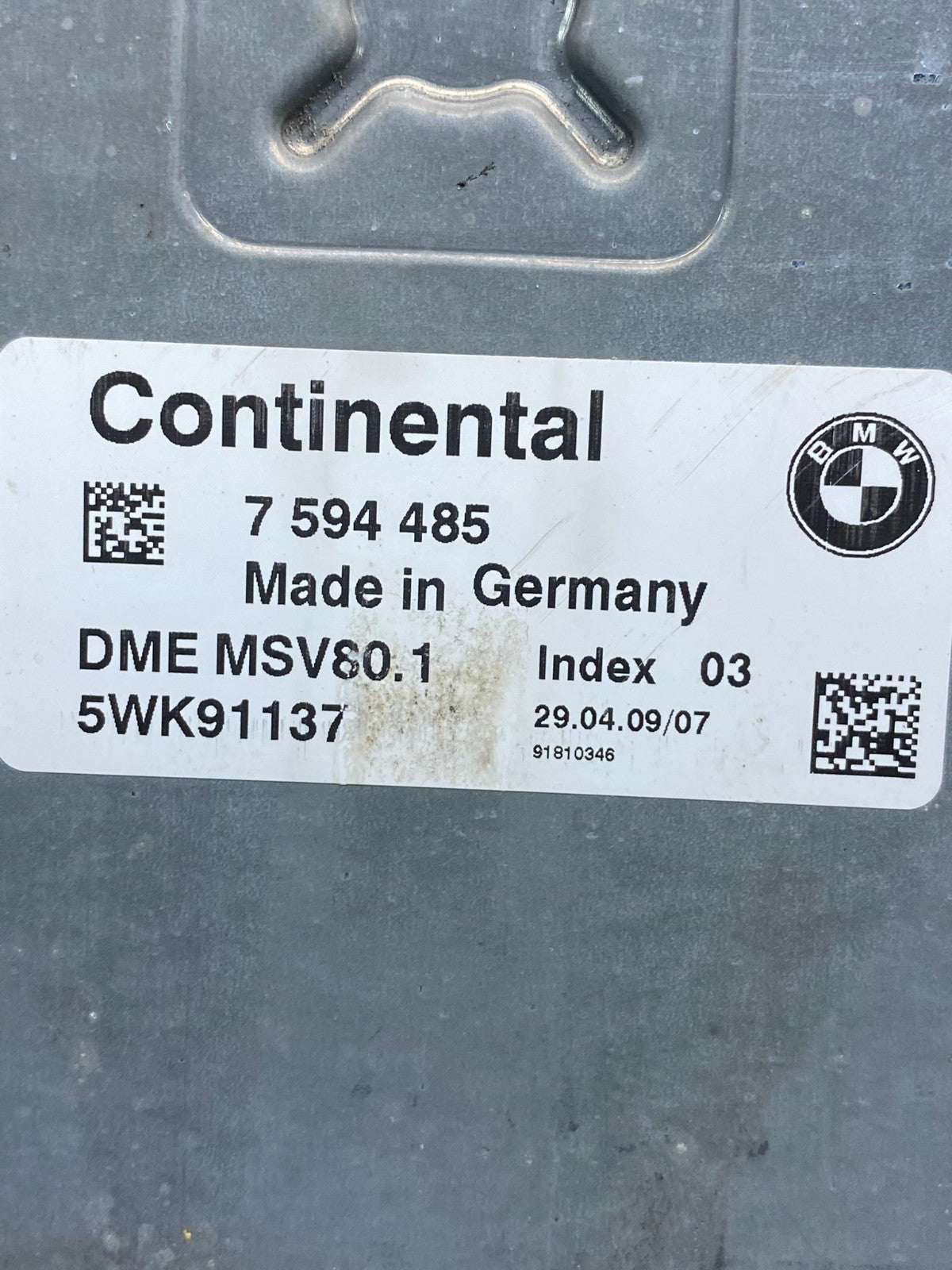 2007 - 2011 BMW 328i 528i E90 ECM ECU Engine Computer 7594485 ah5015 DG2