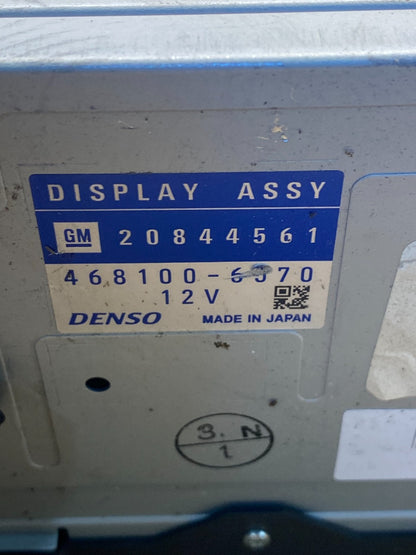 2009 to 2011 Cadillac Sts Radio 6 Disc Screen Display CD Player AE7518 DG6