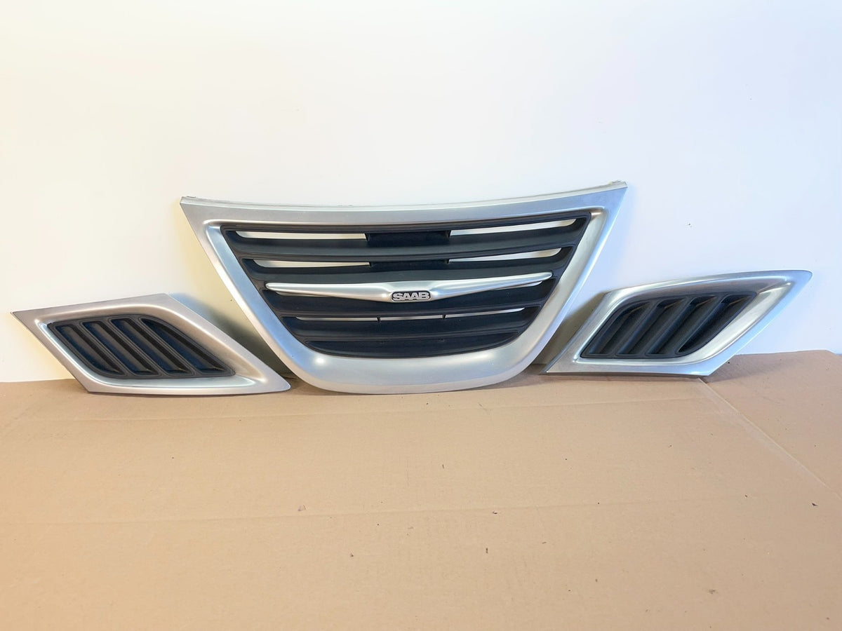 2005 to 2007 Saab 9-3 Front Upper LH Center RH Set Grille Grill AH0549 DG0
