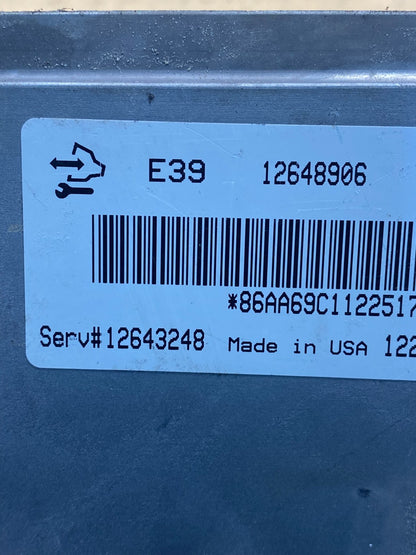 2012 - 2016 Chevrolet Equinox Ecu Engine Control Module Ecm 12648906 AH4932 DG2