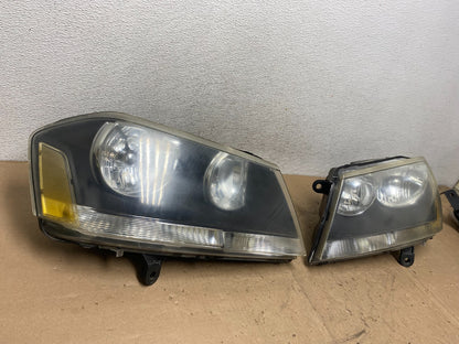 2008 to 2014 Dodge Avenger Left+Right Side Set Black Headlights AG5385 DW1