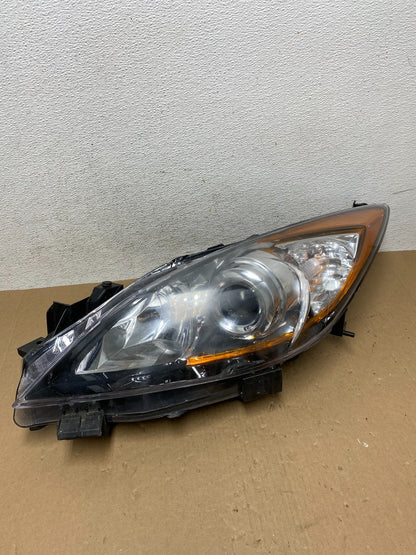 2010 - 2013 Mazda 3 Left Driver LH Halogen Headlight AD6474 DW0