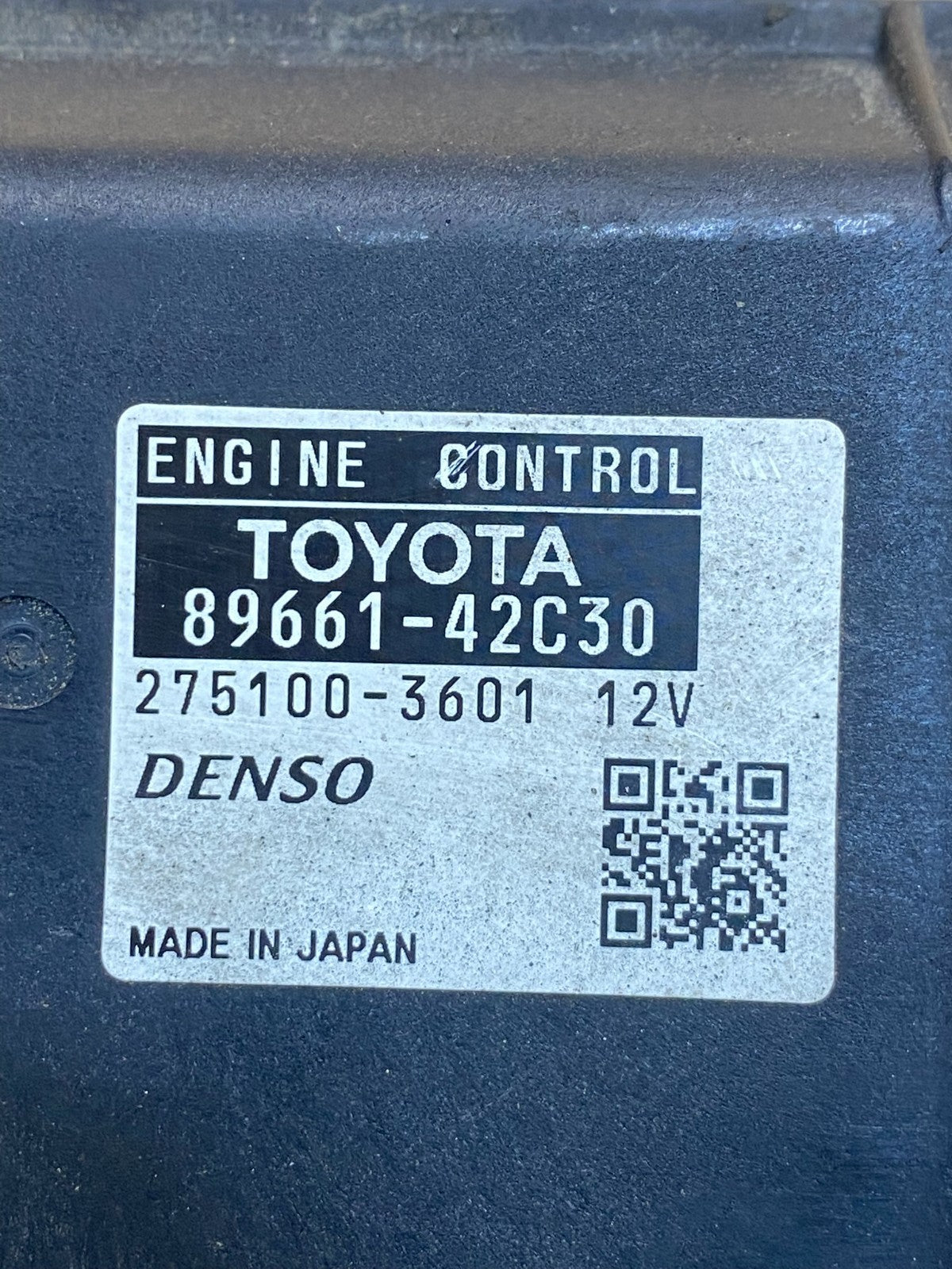 2006 Toyota Rav4 Electronic Engine Control Module ECU ECM 89661-42C30 AB3533 DG2