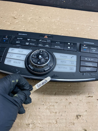 2007 Infiniti M35 Navigation Radio Climate Control 28395eh100 AG8432 DG1