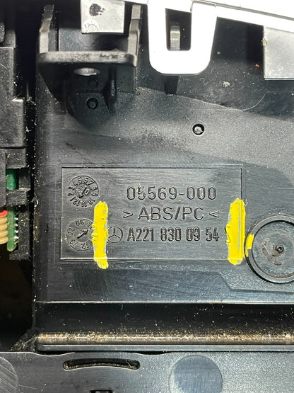 2007-2013 Mercedes Benz S W221 Air Vent Switch Climate Control Panel j9371 DG7